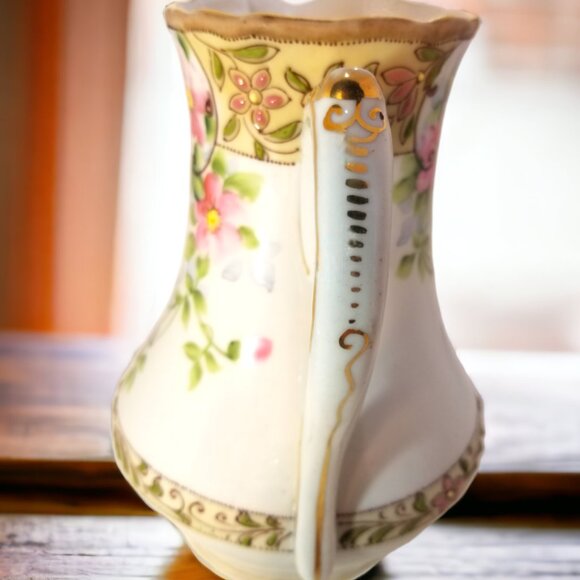 Antique NIPPON Hot Chocolate/Tea /Coffee POT Hand-Painted Japan Circa 1899-1921 - Picture 2 of 16